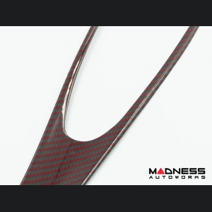 Alfa Romeo Stelvio Complete Interior Trim Kit - Red Carbon Fiber 